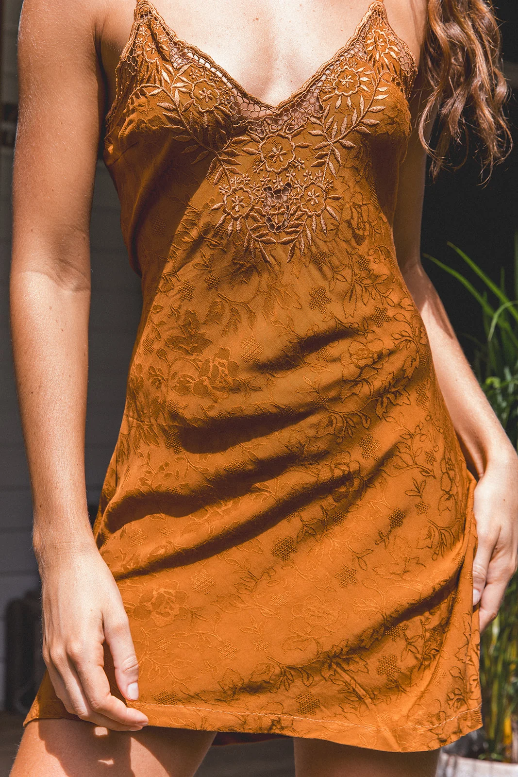 Bella Mini Dress - Ochre - Image 3
