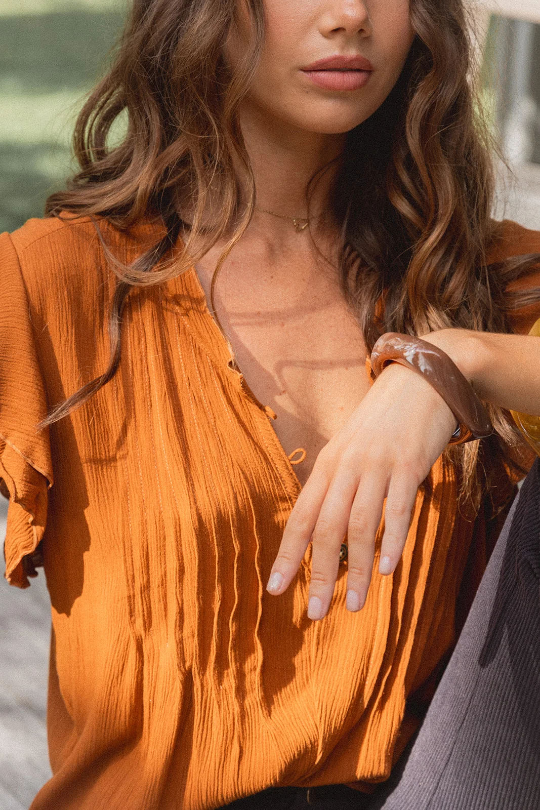 Hazel Blouse - Ochre - Image 3