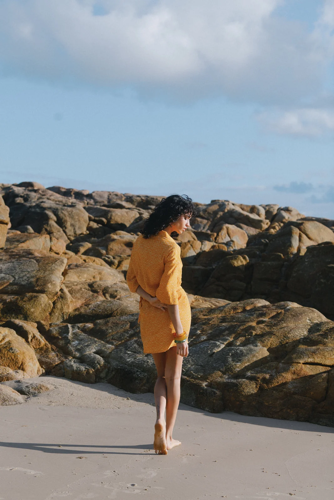 Marigold Wrap Mini Skirt - Image 6